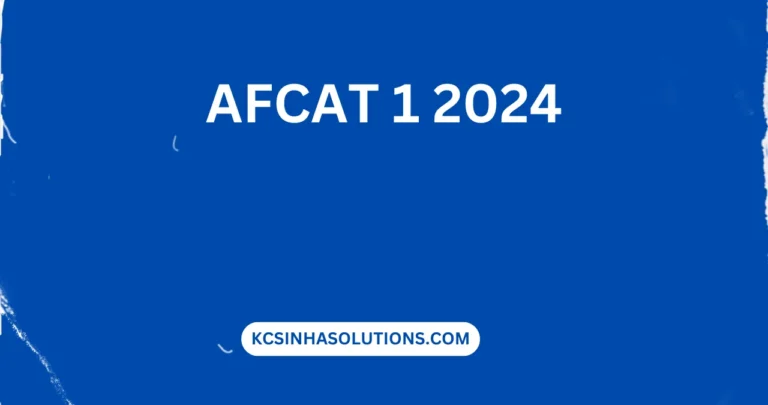 AFCAT 1 2024