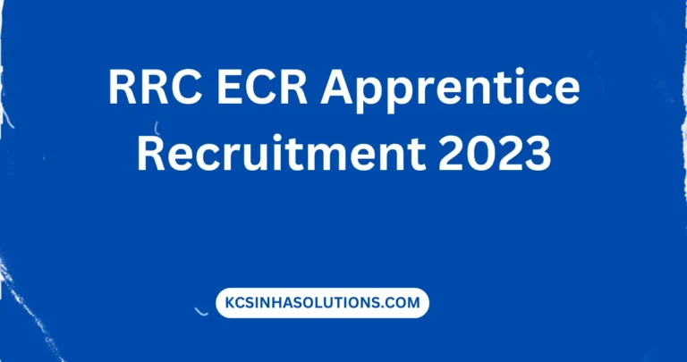 RRC ECR Apprentice Recruitment 2023